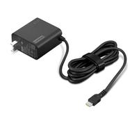 Lenovo Adaptador de Pared USB-C de 65 W (Carga Rápida de Dispositivos USB-C hasta 65W, Amplia Compatibilidad) Cable 1,7 m - Color Negro