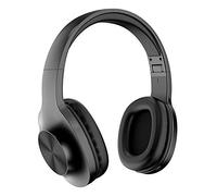Lenovo Audio HD116 Wireless Headphones, 24 Hours Playtime, Bluetooth 5.0, IPX5 Sweat and Water Resistant, Microphone, Extra Bass Mode, Soft Carry Pouch, Black