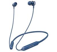 Lenovo Audio HE15 Wireless Earphones for Sports, 12 Hours Playtime, Bluetooth 5.0, Microphone, IPX5 Sweat and Water Resistant for Gym, Running, Yoga, Cycling, Blue