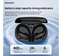 Lenovo-auriculares Bluetooth QT60, cascos deportivos con gancho para la oreja, modo de juego, batería de 30 horas de duración, calidad de sonido HiFi QT60 White