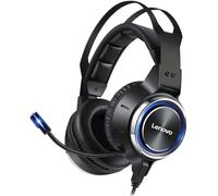 Lenovo Auriculares de Juego (Gaming) HS25 3D Stereo 7.1, reducción de Ruido, con micrófono Ajustable y Efecto LED RGB