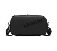 Lenovo Bandolera Legion (Material Impermeable, Múltiples Compartimentos, Bolsillo Lateral Oculto, Correa Ajustable) Color Negro