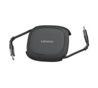 Lenovo Cable retráctil USB-C de 240 W, PD de carga rápida USB-C a USB-C, diseño retráctil inteligente, 1,2 m, transferencia de datos de 480 Mbps, cable de carga portátil compacto para laptop, tablet