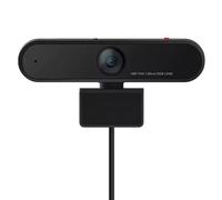 Lenovo Cámara Web HD 1080p (LC50) - Cámara de Monitor con Gran Angular de 90°, micrófonos duales y Captura de Video Inteligente - Cámara magnética de Escritorio con Obturador de privacidad y luz para