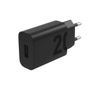 Lenovo Cargador de Pared USB-A de 20 W para Tablets (Carga Rápida, Protección Integrada contra Sobretensiones, Calor Extremo y Otros Peligros) - Negro