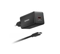 Lenovo Cargador GAN Mini USB-C de 65 W, Cargador Compacto con 1 Conector USB-C de 65 W y Cable Desmontable de 2 m para portátiles y Dispositivos móviles