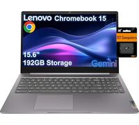 Lenovo Chromebook 15 Ideapad 3i (39.6 cm FHD, 8 GB de RAM, 128 GB de almacenamiento (eMMC de 64 GB + tarjeta SD de 64 GB), Intel Celeron), laptop para el hogar y estudiantes, KB numérico, cámara web