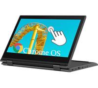 Lenovo Chromebook 300e 2-in-1 Convertible Touchscreen Laptop, 11,6" Screen Display, Intel Celeron N4020, 4GB RAM, 32GB SSD, Webcam, Chrome OS (Renewed)