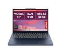 Lenovo Chromebook Gen 11 - Ordenador Portátil 14" WUXGA (MediaTek Kompanio 540, 8 GB RAM, 128 GB UFS 2.2, ChromeOS) QWERTY Español, Azul + 3 Meses Google AI Pro con Gemini Pro y 5TB