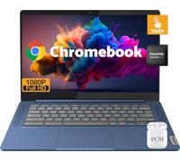 Lenovo Chromebook Laptop Computer, 14 FHD IPS pantalla táctil PC ligera, 8 núcleos MediaTek Kompanio 520, 4 GB RAM, 64 GB eMMC, Chrome OS, Wi-Fi 6, batería de larga duración, USB-C