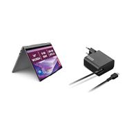 Lenovo Chromebook Plus 2-in-1 Gen10 - Táctil 14" - Intel Core 3 N355, 8GB RAM, 256GB UFS, ChromeOS - Gris + Adaptador de Pared USB-C de 65 W + Mochila B210 de 15.6"- Negra