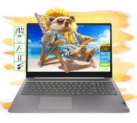 Lenovo Chromebook | Portátil FHD de 15.6 pulgadas | 4GB RAM | 64GB SSD y 64GB tarjeta y SSD portátil de 128GB | CPU Intel de 2 núcleos | Cámara web | USB-C | Wi-Fi | Ultra portátil | Gemini-AI cromado