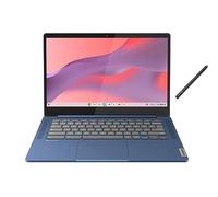 Lenovo Chromebook Slim - Laptop con pantalla táctil FHD de 14 pulgadas | MediaTek Kompanio 520 | DDR4 de 4 GB | eMMC de 64 GB | Arm Mali-G52 MC1 | Chrome OS | Azul | Paquete con lápiz capacitivo