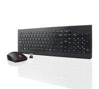 Lenovo Combo Teclado + Ratón Inalámbrico Essential Gen 2 - Conexión 2.4GHz, Diseño Silencioso, Tecla Copilot, Ratón Ambidextro 1600 DPI, 65% Plástico Reciclado - Negro