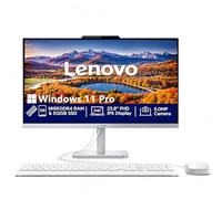 Lenovo Computadora de escritorio A100 IPS FHD de 24 pulgadas todo en uno | CPU Intel Core i3-N305 (8 núcleos) | 16 GB de RAM, SSD PCIe de 1 TB | WiFi 6, Bluetooth 5.2, HDMI, Windows 11 | Gris nube |