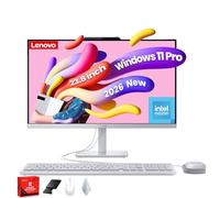 Lenovo Computadora de escritorio todo en uno A100, pantalla FHD de 23.8 pulgadas, procesador Intel N100, Wi-Fi 6, teclado y mouse, Windows 11 Pro, para el hogar y la escuela, 16 GB de RAM y 512 GB SSD