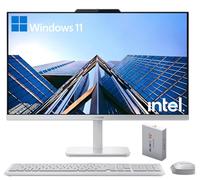 Lenovo Computadora de escritorio todo en uno FHD de 24 pulgadas para el hogar y la oficina, procesador Intel, 8 GB de RAM, SSD PCIe de 256 GB, HDMI, WiFi 6, Bluetooth 5.2, Business AIO, Vent-Hear