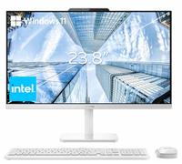 Lenovo Computadora de escritorio todo en uno FHD de 61 cm para el hogar y la oficina, procesador Intel, 16 GB de RAM, SSD PCIe de 512 GB, HDMI, WiFi 6, Bluetooth 5.2, Business AIO, Vent-Hear, KB y