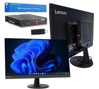 Lenovo Computadora todo en uno de 27 pulgadas | i7-8700T | 16 GB de RAM | SSD crucial de 1 TB | Wi-Fi/Bluetooth | Windows 11 Pro + Office 2021 | PC completa Plug and Play