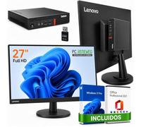 Lenovo Computadora Todo en uno de 27 Pulgadas | i7-8700T | 16 GB de RAM | SSD de 1 TB | Wi-Fi/Bluetooth | Windows 11 Pro + Office 2021 | PC Completa Plug and Play