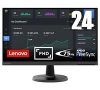 Lenovo D24-40 - Monitor 24" FullHD (VA, 75Hz, 4ms, HDMI, VGA, Cable HDMI, FreeSync) Ajuste de inclinación - Negro