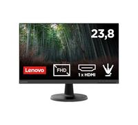 Lenovo D24-45 Monitor - Pantalla FullHD de 24 Pulgadas (1920 x 1080, VA, Bordes ultrafinos, AMD FreeSync, 4ms, 75Hz, Cable HDMI, Entrada HDMI + VGA) - Raven Black - Exclusive Amazon, 2022