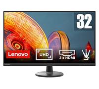 Lenovo D32u-40 - Monitor 31.5" UHD (VA, Tasa de Refresco 60 Hz, Tiempo de Respuesta 4ms, 2x HDMI 2.0 + 1x DP 1.2, Cable HDMI, Montaje VESA de 100 mm) Ajuste de inclinación - Negro