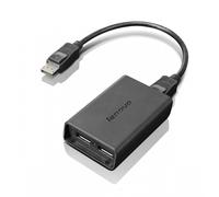 Lenovo DisplayPort to Dual-DisplayPort Monitor Cable cable USB USB A Negro