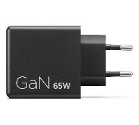 Lenovo Cargador doble USB-C de 65 W GaN negro