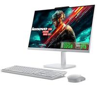 Lenovo Escritorio todo en uno con CPU Intel ultra rápida de 4 núcleos, pantalla Full HD de 24 pulgadas, 32 GB de RAM, SSD PCIe de 2 TB, Wi-Fi 6, Bluetooth, USB, puerto Ethernet, Windows 11, salida