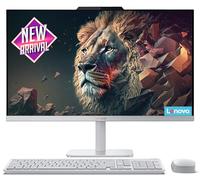 Lenovo Escritorio todo en uno con procesador Intel de 4 núcleos, pantalla Full HD de 24 pulgadas, RAM DDR4 de 8 GB, SSD PCIe de 512 GB, WiFi 6, Bluetooth, HDMI, USB, puertos Ethernet, Windows 11 Pro