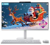 Lenovo Escritorio todo en uno con procesador Intel de 4 núcleos, pantalla Full HD de 24 pulgadas, RAM DDR4 de 12 GB, SSD PCIe de 512 GB, WiFi 6, Bluetooth, HDMI, USB, puertos Ethernet, Windows 11 Pro