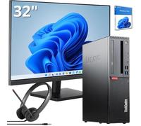 Lenovo Estación de escritorio completa con procesador Intel Core i7 de hasta 4,70 GHz, 16 GB de RAM, SSD de 2 TB, pantalla Full HD de 32 pulgadas con audio integrado, Wi-FI, Windows 11 Essential y
