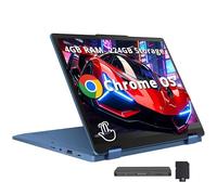 Lenovo Flex 3i Chromebook 31.0 cm WUXGA - Laptop 2 en 1 con pantalla táctil, Intel N100, 4 GB LPDDR5, 224 GB de almacenamiento (64 GB eMMC + 160 GB de estación de acoplamiento), gráficos Intel UHD