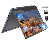 Lenovo Flex 3i Chromebook Spin - Laptop convertible 2 en 1 Business (2024), Intel Pentium N6000, pantalla táctil IPS FHD de 15.6 pulgadas, 8 GB de RAM, 128 GB (eMMC de 64 GB + tarjeta de 64 GB) WiFi