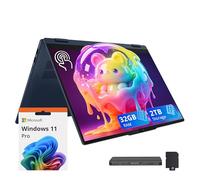 Lenovo Flex IdeaPad 5i 2 en 1 WUXGA Touch Laptop de 16 pulgadas, Intel Ultra 7 255U, 32GB LPDDR5X, almacenamiento de 2 TB (SSD de 1 TB + estación de acoplamiento de 1 TB), gráficos Intel, teclado
