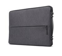 Lenovo Funda Urban para Ordenador Portátil 14" (Poliéster, Resistente al Agua, Protector de Esquinas, Acolchado Bajo Las Cremalleras, Bolsillo para Accesorios, Extractor Antideslizante) - Gris