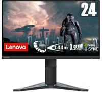 Lenovo G24-27 | Monitor para Juegos Full HD de 23,8" | 1920x1080 | 144 Hz | 350 nits | Tiempo de Respuesta de 1 ms | HDMI | DisplayPort | AMD Radeon FreeSync | Negro