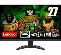 Lenovo G27q-30 68,58 cm (27 Pulgadas, 2560 x 1440, WQHD, 165 Hz, WideView, 350 nits, antirreflectante) Monitor (HDMI, DisplayPort, Tiempo de Respuesta de 1 ms, AMD Radeon FreeSync), Color Negro