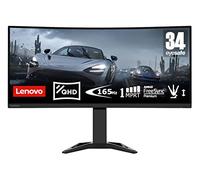 Lenovo G34w-30 - Monitor Gaming Curvo con EyeSafe, 34'' UWQHD (VA, 170Hz (OD), 0.5ms MPRT, HDMI+DP, Cable DP, FreeSync, Altavoces) Ajuste de inclinación/altura - Negro