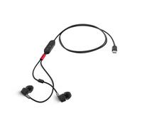 Lenovo 4XD1C99220 auricular y casco Auriculares Alámbrico Dentro de oído Música/uso diario USB Tipo C Negro