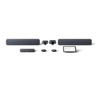 Lenovo Google Meet Series One Gen 1 - Kit de habitación extra grande - Cámara inteligente XL de 20.3 MP + cámara de 12 MP, barra de audio inteligente + complemento de barra de audio, 2 cápsulas de