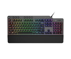 Lenovo GY40T26478 Legion K500 RGB Teclado mecánico para Juegos, Teclado de tamaño Completo de 3 Zonas, 7 Teclas de Acceso rápido programables por el Usuario; 16.8 Millones de Colores, 50 Millones de