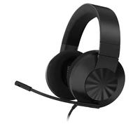 Lenovo H210 - Auriculares Gaming con Cable (Controles Encendido/Apagado, Volumen, Micrófono Unidireccional con Cancelación de Ruido, Compatible con PC, PlayStation 5, Xbox One, Switch), Negro