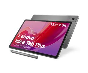 Lenovo Idea Tab Plus 12.1 8GB 256GB - Luna Grey + Pen Procesador MediaTek Dimensity 6400 2,50 GHz , Android 15 o versiones posteriores, 256 GB UFS 2.2 - ZAG70458ES