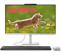 Lenovo IdeaCentre 23.8 Intel 8-Core i3-N305 AIO Computadora de escritorio con Office 365, 16 GB DDR4 RAM, 1 TB PCIe SSD, 24 pulgadas FHD todo en uno, WiFi 6, BT 5.2, HDMI, RJ-45, crema, teclado y