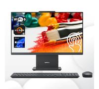 Lenovo IdeaCentre 27 pulgadas Business All-in-One 2024, pantalla táctil FHD 100Hz, AMD Ryzen 5 7535HS, RAM DDR5 de 64 GB, SSD de 2 TB, KB y mouse inalámbricos, base de carga inalámbrica, RJ-45, Wi-Fi