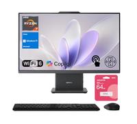 Lenovo IdeaCentre Business All-in-One PC, pantalla FHD de 27 pulgadas de 100 Hz, AMD Ryzen 7 8845HS, 64GB DDR5 RAM, 2TB SSD, Wi-Fi 6, Win11 Home, Wireless KB & M, Copilot-Ready, paquete con Adata