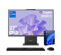Lenovo IdeaCentre Business Computer All-in-One PC, pantalla FHD de 27 pulgadas de 100 Hz, Intel Core i7-13620H, 32GB DDR5, 1TB SSD, Wi-Fi 6, Windows 11 Pro con IA y Microsoft Copilot, Wireless KB & M