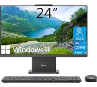 Lenovo IdeaCentre Computadora de sobremesa todo en uno, visualización táctil FHD de 24 pulgadas, procesador Intel Core i5-13420H de 8 núcleos, 16 GB DDR5, 512 GB SSD, Wi-Fi 6, entrada y salida HDMI